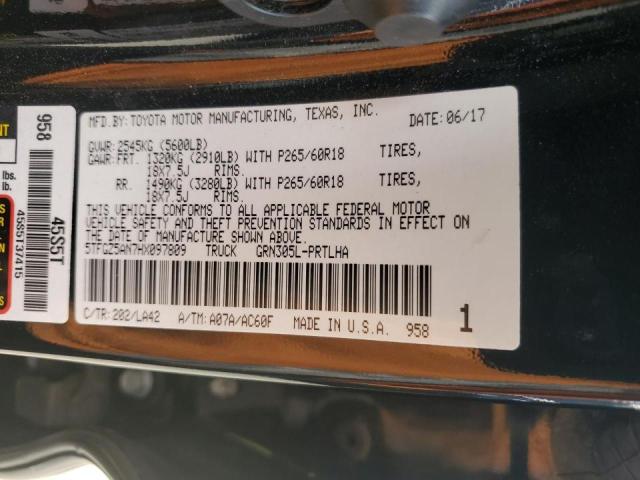 2017 TOYOTA TACOMA DOU - 5TFGZ5AN7HX097809