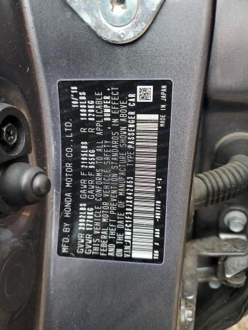 2018 HONDA CIVIC EX - JHMFC1F38JX042853