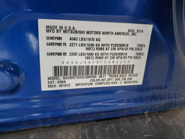 2015 MITSUBISHI RVR GT 4A4AJ4AU8FE602269
