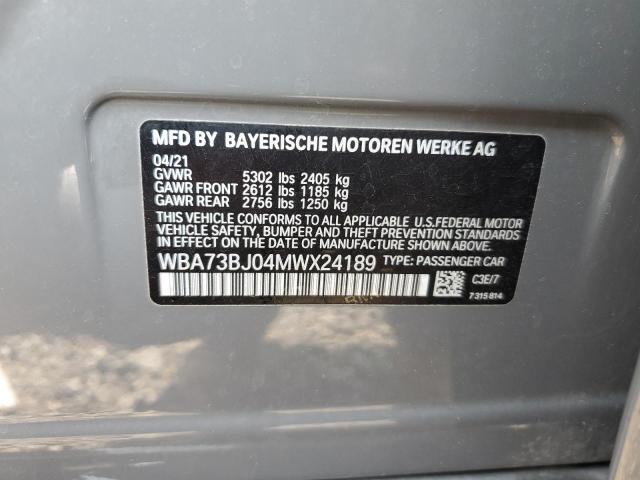 2021 BMW 540 XI WBA73BJ04MWX24189