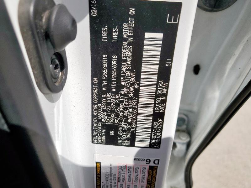 2016 LEXUS GX 460 JTJBM7FX6G5137917