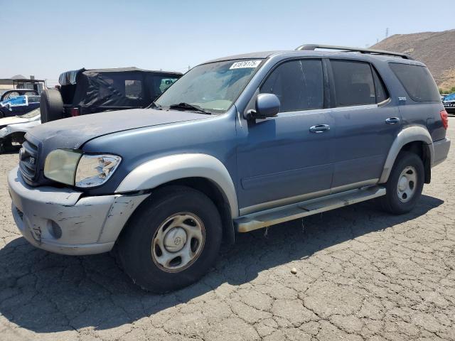 TOYOTA SEQUOIA SR 2003 blue  gas 5TDZT34A33S190476 photo #1