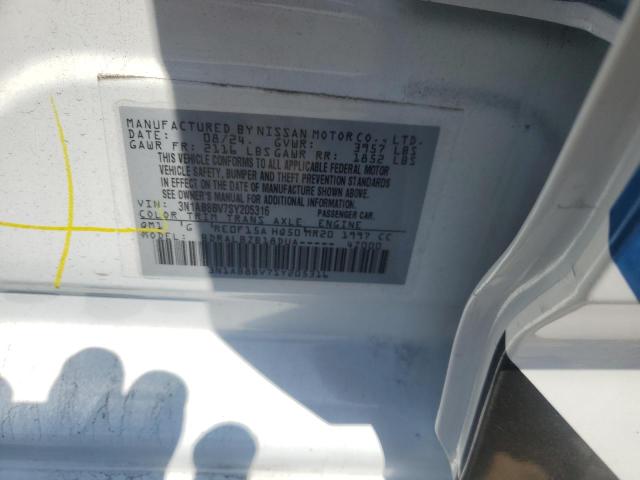 2025 NISSAN SENTRA S 3N1AB8BV7SY205316