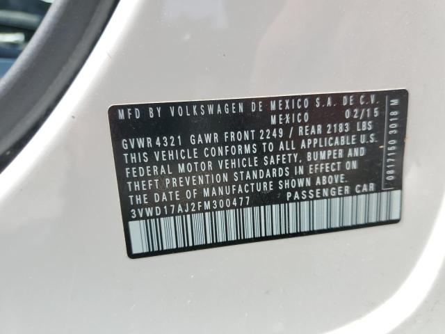 2015 VOLKSWAGEN JETTA SE 3VWD17AJ2FM300477
