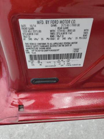 2015 FORD F150 SUPER - 1FTEW1EG9FFA02237