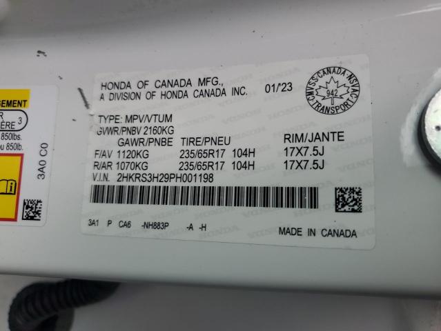 2023 HONDA CR-V LX 2HKRS3H29PH001198