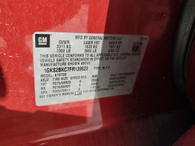 2015 GMC YUKON SLT 1GKS2BKC7FR139623