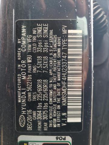 2017 HYUNDAI SANTA FE S - KM8SMDHF4HU233747