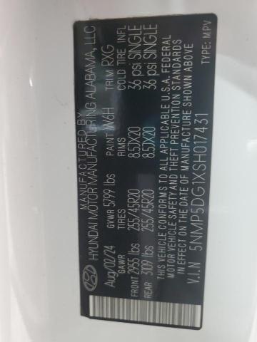 2025 HYUNDAI SANTA FE C 5NMP5DG1XSH017431