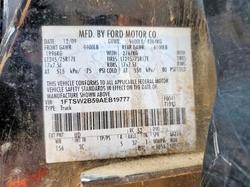 2010 FORD F250 SUPER - 1FTSW2B59AEB19777
