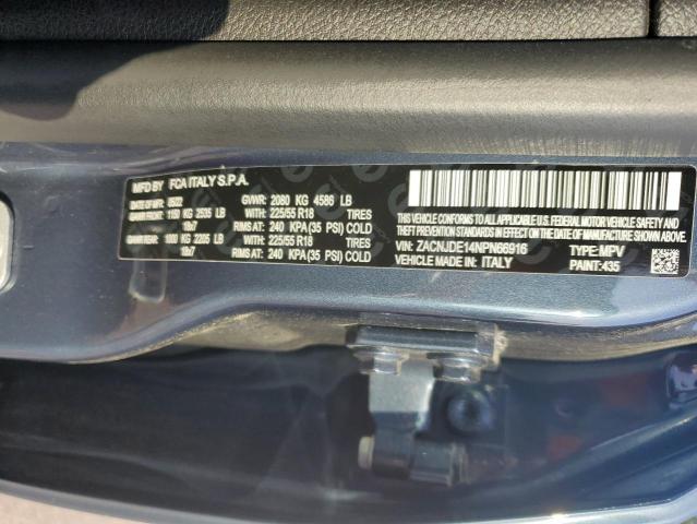 2022 JEEP RENEGADE A ZACNJDE14NPN66916
