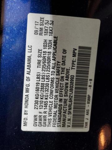 2018 HONDA ODYSSEY LX 5FNRL6H21JB038993