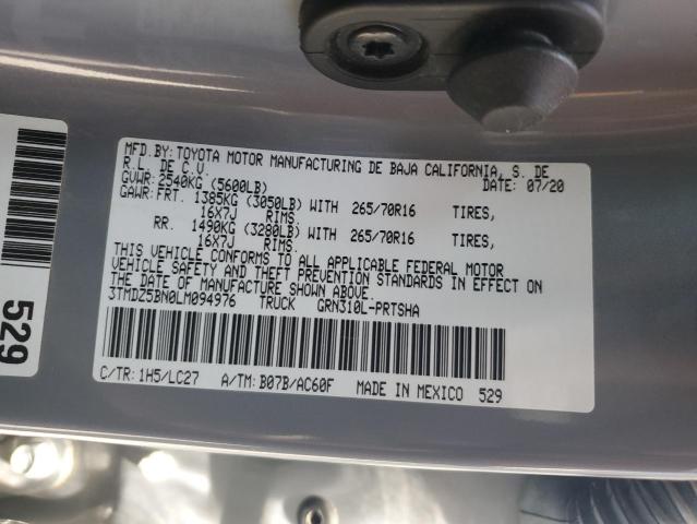 2020 TOYOTA TACOMA DOU - 3TMDZ5BN0LM094976