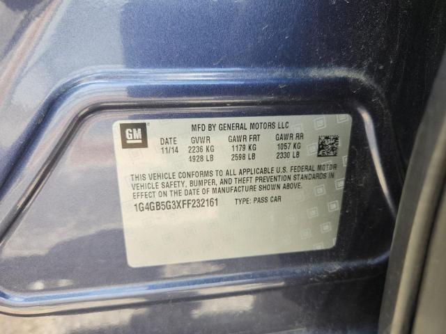 2015 BUICK LACROSSE 1G4GB5G3XFF232161