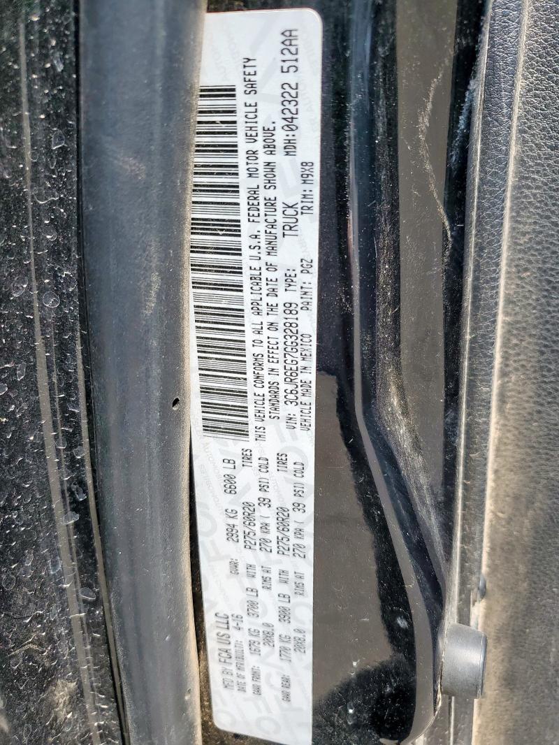 2016 RAM 1500 SLT 3C6JR6EG7GG328189