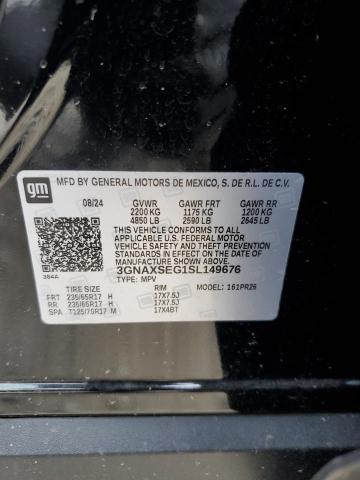 2025 CHEVROLET EQUINOX AC 3GNAXSEG1SL149676