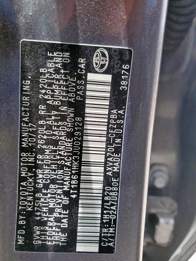 2018 TOYOTA CAMRY XSE - 4T1B61HK3JU029128