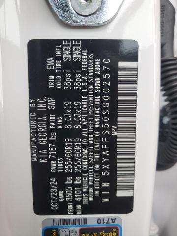 2025 KIA EV9 WIND 5XYAFFS50SG002570