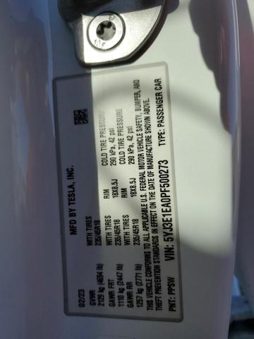 2023 TESLA MODEL 3 5YJ3E1EA0PF500273