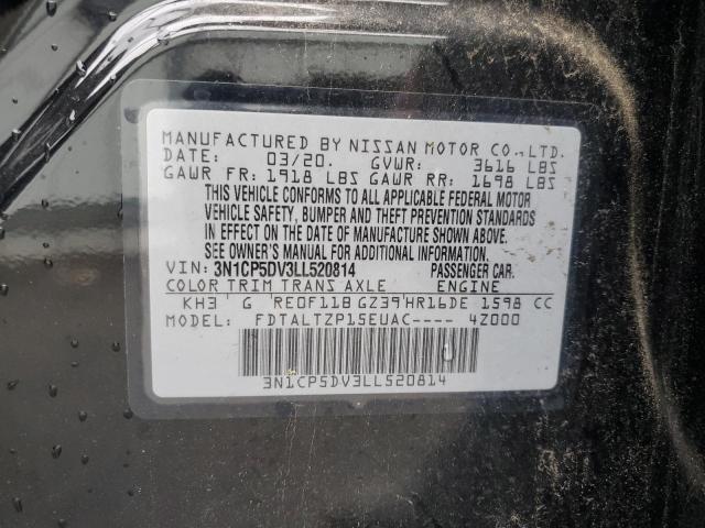 2020 NISSAN KICKS SR 3N1CP5DV3LL520814
