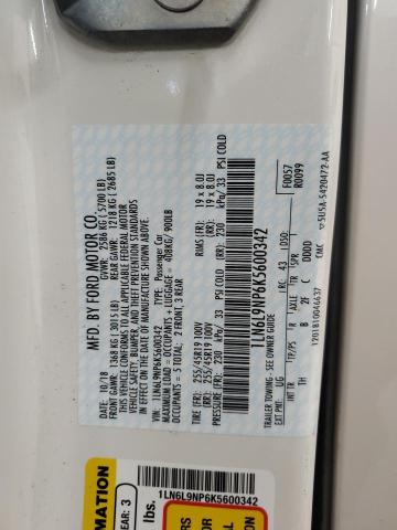 2019 LINCOLN CONTINENTA 1LN6L9NP6K5600342