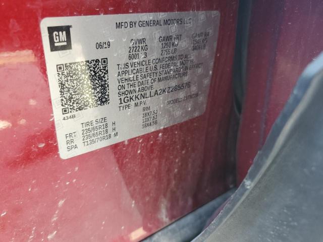2019 GMC ACADIA SLE 1GKKNLLA2KZ285576
