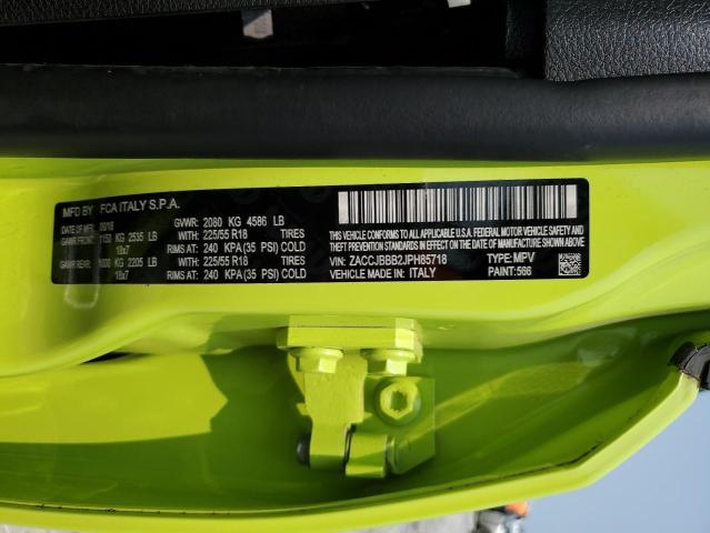 2018 JEEP RENEGADE L ZACCJBBB2JPH85718