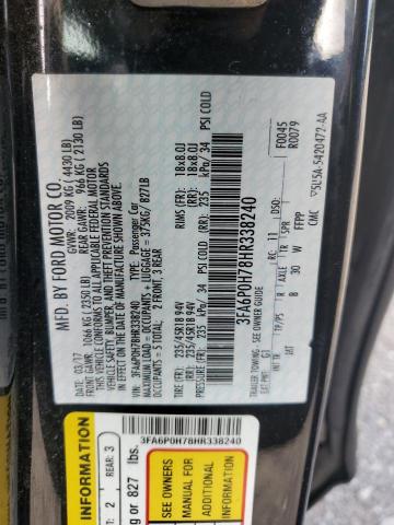 2017 FORD FUSION SE #3268991056