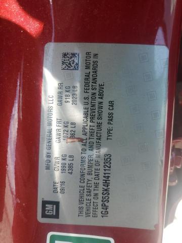2017 BUICK VERANO - 1G4PS5SK4H4112353
