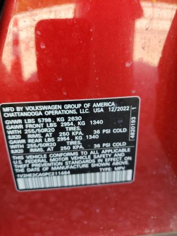 2023 VOLKSWAGEN ATLAS CROS 1V2HE2CA0PC211484