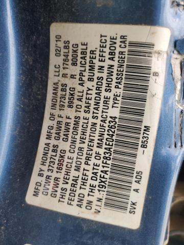 2010 HONDA CIVIC EX - 19XFA1F83AE042634