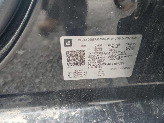 2019 CHEVROLET SILVERADO 2GCVKMEC4K1164224