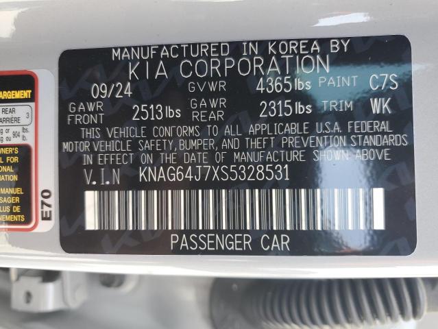 2025 KIA K5 GT LINE KNAG64J7XS5328531
