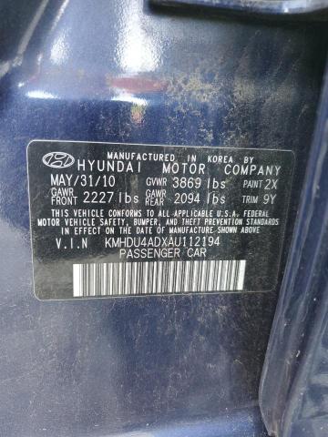 2010 HYUNDAI ELANTRA BL - KMHDU4ADXAU112194