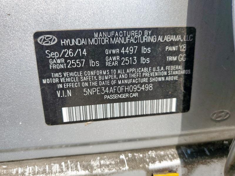 2015 HYUNDAI SONATA SPO - 5NPE34AF0FH095498