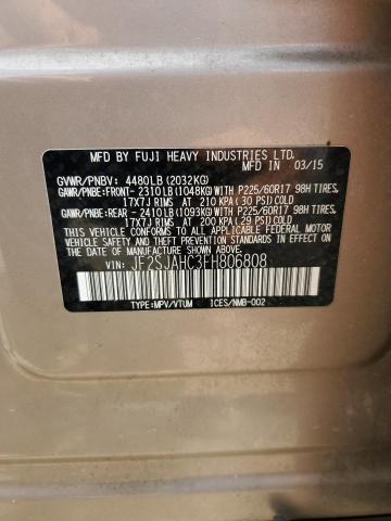 2015 SUBARU FORESTER 2 JF2SJAHC3FH806808