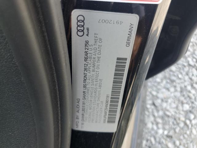 2017 AUDI A6 PREMIUM WAUF8AFC5HN080191