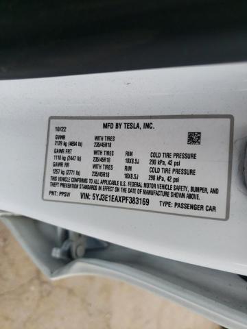 2023 TESLA MODEL 3 5YJ3E1EAXPF383169