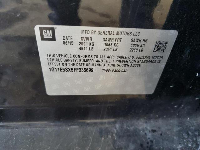 2015 CHEVROLET MALIBU 2LT 1G11E5SX5FF335699