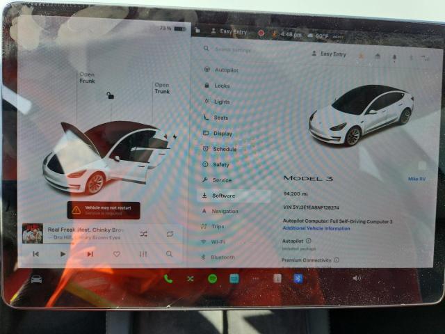 2022 TESLA MODEL 3 - 5YJ3E1EA8NF128274