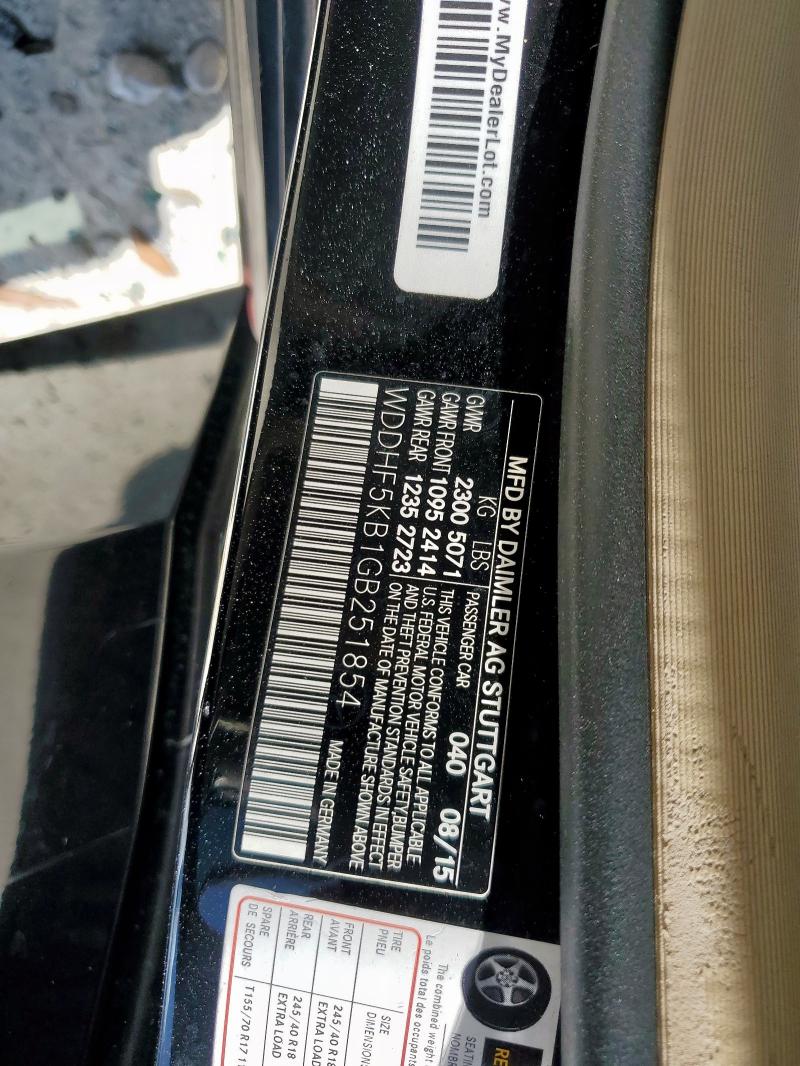 2016 MERCEDES-BENZ E 350 WDDHF5KB1GB251854