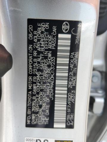 2021 TOYOTA COROLLA LE JTDVPMAE0MJ137233