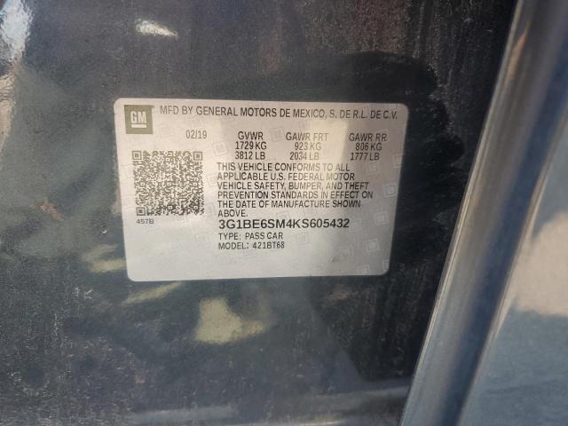 2019 CHEVROLET CRUZE L 3G1BE6SM4KS605432