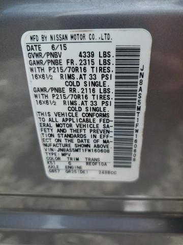 2015 NISSAN ROGUE SELE - JN8AS5MT1FW160608