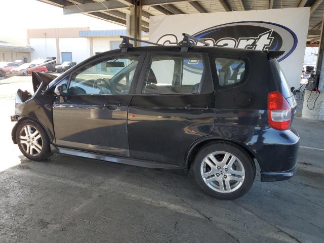 HONDA FIT SPORT 2008 black  gas JHMGD386X8S049475 photo #3