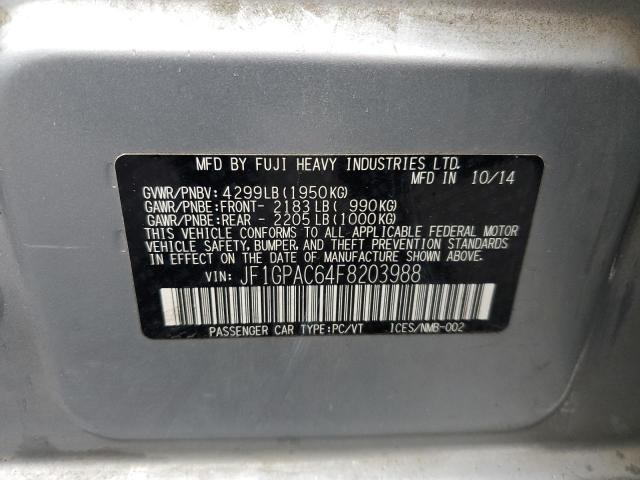 2015 SUBARU IMPREZA PR JF1GPAC64F8203988