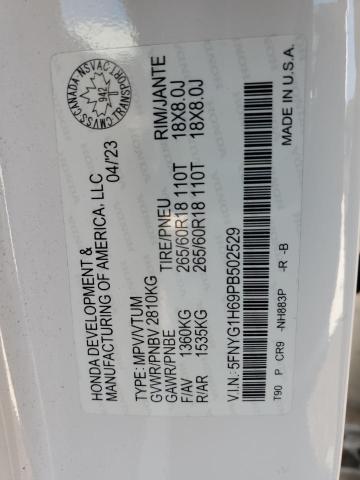 2023 HONDA PILOT TRAI 5FNYG1H69PB502529