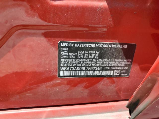 2020 BMW 228XI WBA73AK06L7F92346