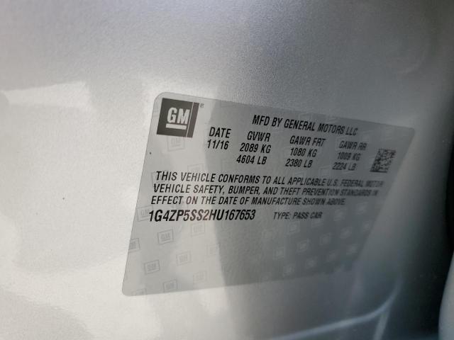 2017 BUICK LACROSSE E 1G4ZP5SS2HU167653