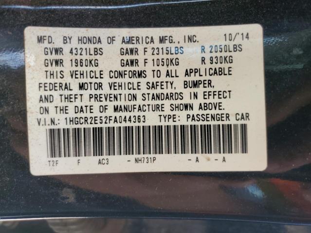 2015 HONDA ACCORD SPO - 1HGCR2E52FA044363